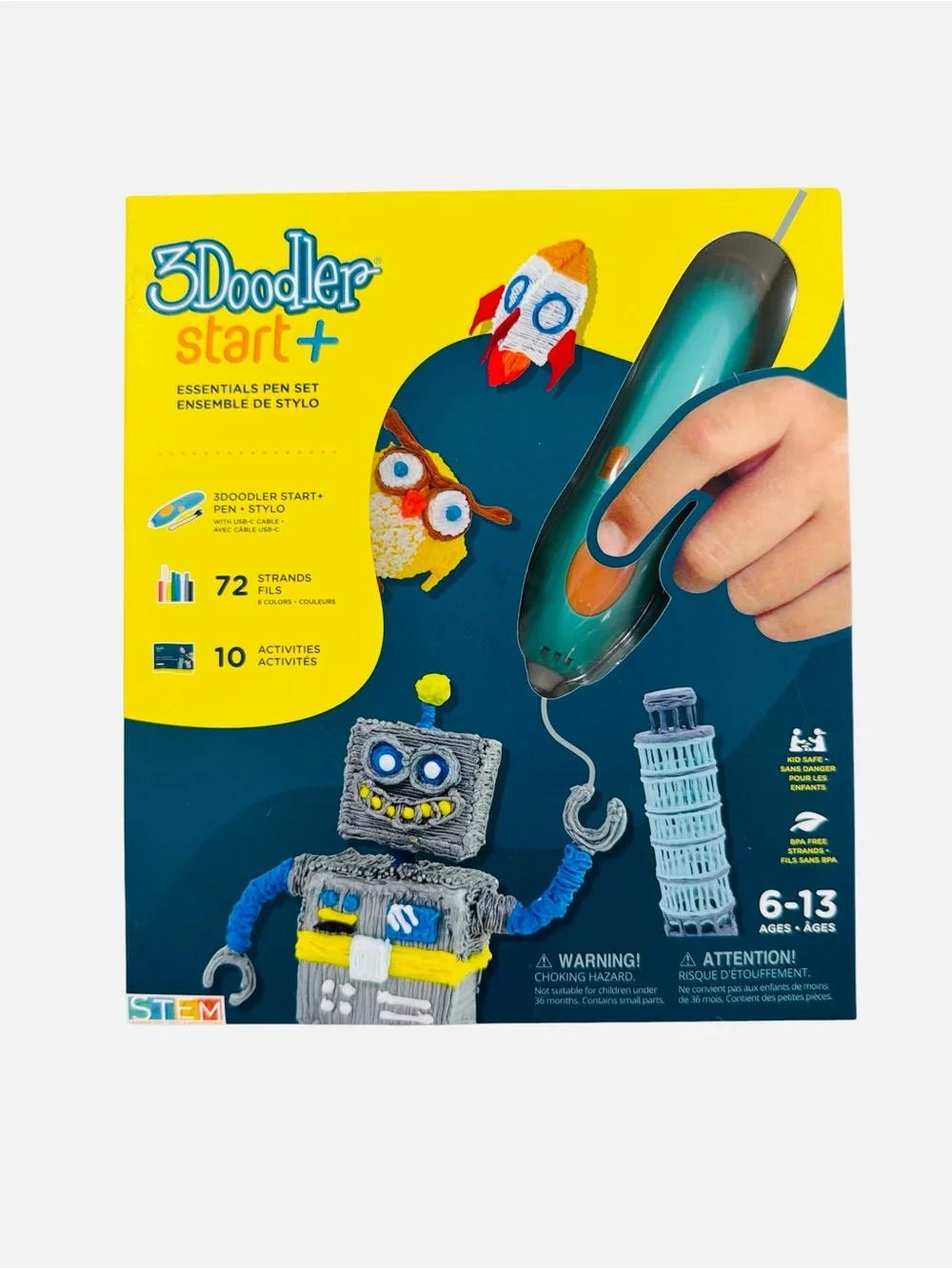 3Doodler Start+ Essentials 3D Pen Set For Kids, Easy To Use & Learn STEM Toy